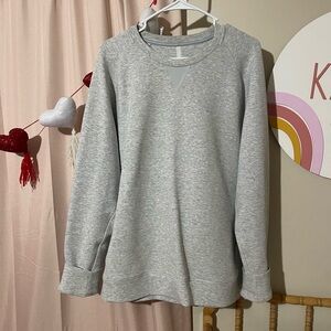 Mens TEN THOUSAND Gray Recovery Crewneck Pullover Sweatshirt Size XL